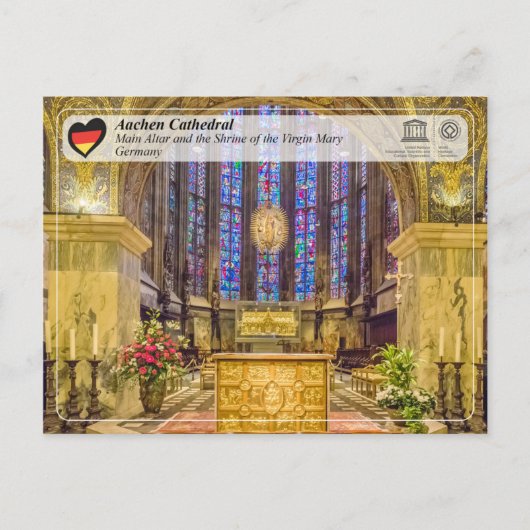 Carte Postale UNESCO WHS - Aix-la-Chapelle Cathedral (Devant)