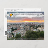 Carte Postale UNESCO WHS - Albaicín, Grenade (Devant / Derrière)