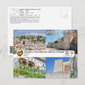 Carte Postale UNESCO WHS - Albaicín, Grenade (Devant / Derrière)