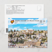 Carte Postale UNESCO WHS - Albayzín, Grenade (Devant / Derrière)