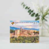 Carte Postale UNESCO WHS - Alhambra, Grenade (Debout devant)
