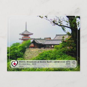 Carte Postale UNESCO WHS - Ancien Kyoto - Kiyomizu-dera - 清水寺