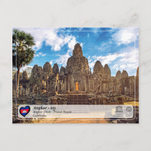 Carte Postale UNESCO WHS - Angkor - Bayon Temple