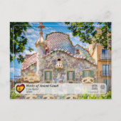 Carte Postale UNESCO WHS - Antoni Gaudí - Casa Batlló (Devant)