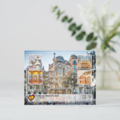 Carte Postale UNESCO WHS - Antoni Gaudí - Casa Batlló (Debout devant)