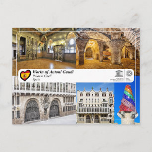 Carte Postale UNESCO WHS - Antoni Gaudí - Palais Güell