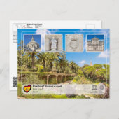 Carte Postale UNESCO WHS - Antoni Gaudí - Parc Güell (Devant / Derrière)