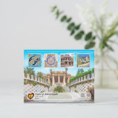 Carte Postale UNESCO WHS - Antoni Gaudí - Parc Güell (Debout devant)