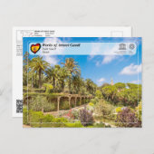 Carte Postale UNESCO WHS - Antoni Gaudí - Parc Güell (Devant / Derrière)