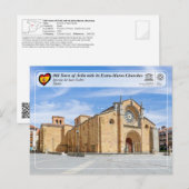 Carte Postale UNESCO WHS - Ávila - Église de San Pedro (Devant / Derrière)