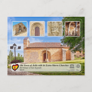 Carte Postale UNESCO WHS - Ávila - Hermitage de San Segundo