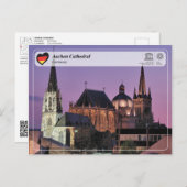 Carte Postale UNESCO WHS - Cathédrale d'Aachen (Devant / Derrière)