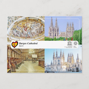 Carte Postale UNESCO WHS, Cathédrale de Burgos / Catedral de Bur