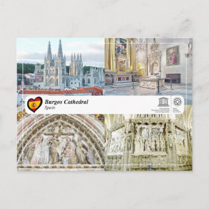 Carte Postale UNESCO WHS, Cathédrale de Burgos / Catedral de Bur