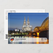 Carte Postale UNESCO WHS - Cathédrale de Cologne (Devant / Derrière)