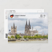 Carte Postale UNESCO WHS - Cathédrale de Cologne (Devant / Derrière)