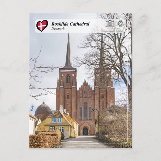Carte Postale UNESCO WHS - Cathédrale de Roskilde (Devant)