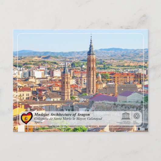 Carte Postale UNESCO WHS - Collégiale de Santa María la Mayor (Devant)