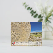 Carte Postale UNESCO WHS - Ecriture sur pierre / Áísínai’pi (Debout devant)