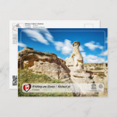 Carte Postale UNESCO WHS - Ecriture sur pierre / Áísínai’pi (Devant / Derrière)