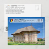 Carte Postale UNESCO WHS - Églises de Moldavie - Humor (Devant / Derrière)
