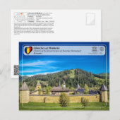 Carte Postale UNESCO WHS - Eglises de Moldavie - Sucevita (Devant / Derrière)