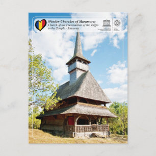 Carte Postale UNESCO WHS - Églises en bois de Bârsana