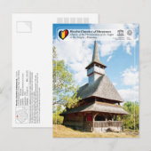 Carte Postale UNESCO WHS - Églises en bois de Bârsana (Devant / Derrière)