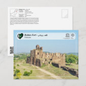 Carte Postale UNESCO WHS - Fort de Rohtas - قلعہ روہتاس (Devant / Derrière)