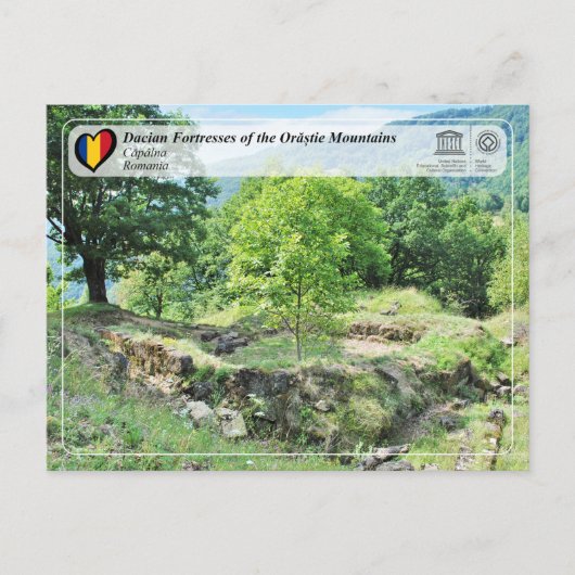 Carte Postale UNESCO WHS - Forteresses Daciennes - Capalna (Devant)