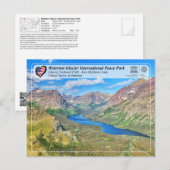Carte Postale UNESCO WHS - Glacier NP - Lac Two Medicine Postc (Devant / Derrière)