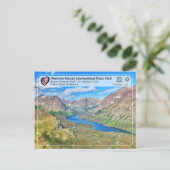 Carte Postale UNESCO WHS - Glacier NP - Lac Two Medicine Postc (Debout devant)