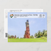 Carte Postale UNESCO WHS - Goa - Ruines de l'église St Augustine (Devant / Derrière)