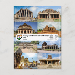 Carte Postale UNESCO WHS - Groupe de Monuments à Hampi