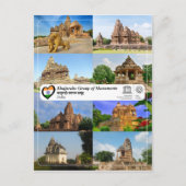 Carte Postale UNESCO WHS - Groupe de monuments de Khajuraho (Devant)