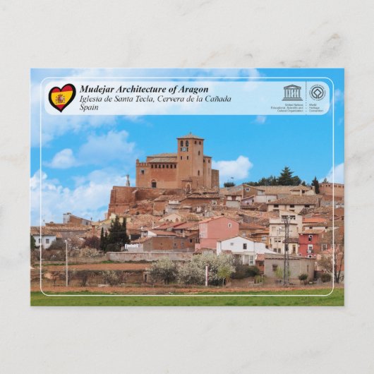 Carte Postale UNESCO WHS - Iglesia de Père Noël Tecla (Devant)