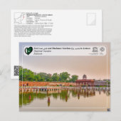 Carte Postale UNESCO WHS - Jardins de Shalamar - danse - canal - (Devant / Derrière)