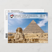 Carte Postale UNESCO WHS - La Pyramide de Khafre (Chephren) (Devant / Derrière)