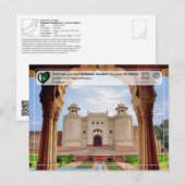 Carte Postale UNESCO WHS - Lahore Fort - Prix ہ lire ہ (Devant / Derrière)
