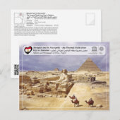 Carte Postale UNESCO WHS - Les Pyramides de Gizeh (Devant / Derrière)