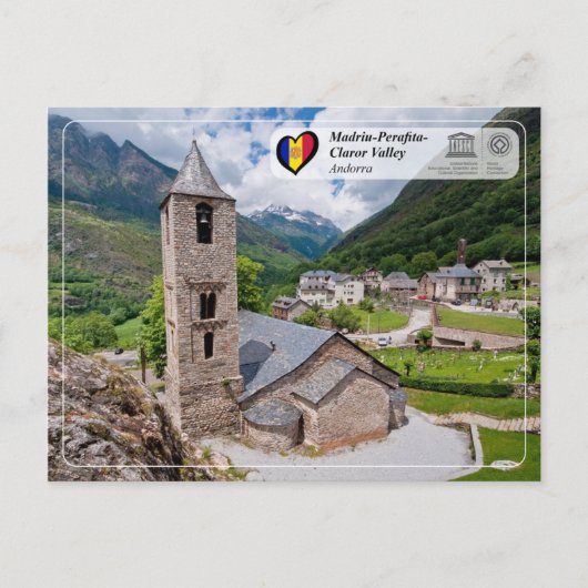 Carte Postale UNESCO WHS - Madrid-Perafita-Claror Valley (Devant)
