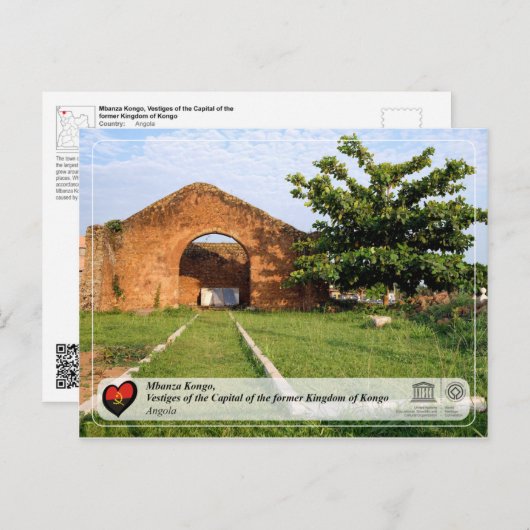 Carte Postale UNESCO WHS - Mbanza Kongo (Devant / Derrière)