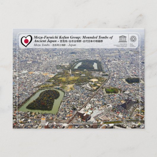 Carte Postale UNESCO WHS - Mozu Tumbs - Groupe de kofun Mozu (Devant)
