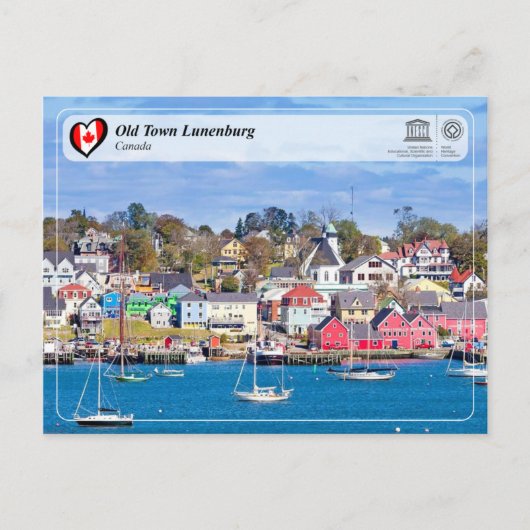 Carte Postale UNESCO WHS - Old Town Lunenburg (Devant)