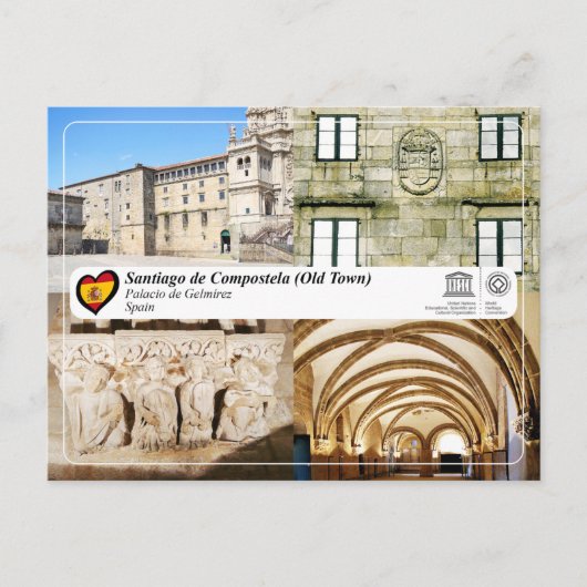 Carte Postale UNESCO WHS - Palacio de Gelmírez (Devant)
