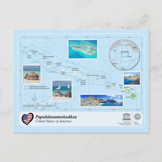 Carte Postale UNESCO WHS - Papahānaumokuākea (Devant)