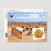 Carte Postale UNESCO WHS - Parc de l'encens de Wadi Dawkah (Devant / Derrière)