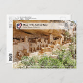 Carte Postale UNESCO WHS - Parc national de Mesa Verde (Devant / Derrière)