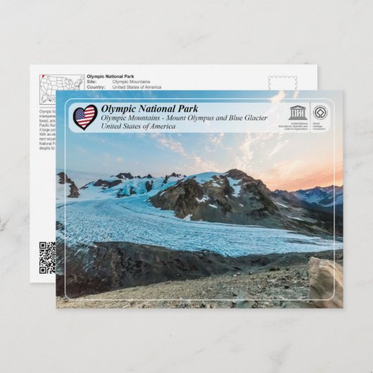 Carte Postale UNESCO WHS - Parc National Olympique - Mont Olympe (Devant / Derrière)