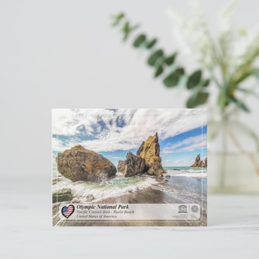 Carte Postale UNESCO WHS - Parc National Olympique - Plage du Ri (Debout devant)